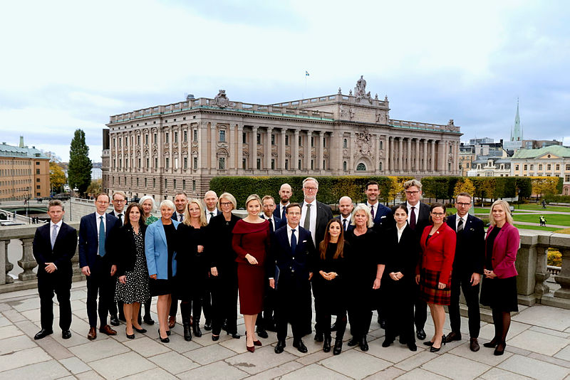 gruppbild på regeringen på Lejonbacken