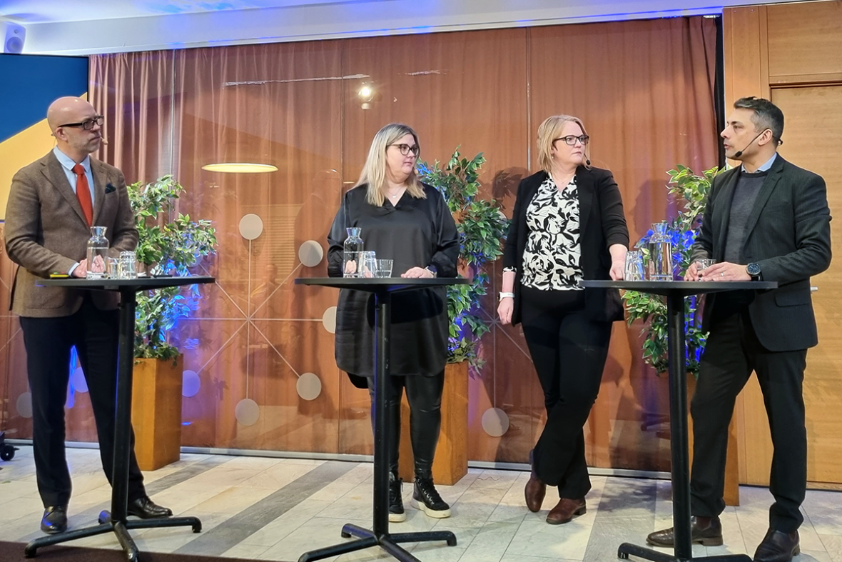 Panel seminariet om underhållsskulden på väg och järnvägar