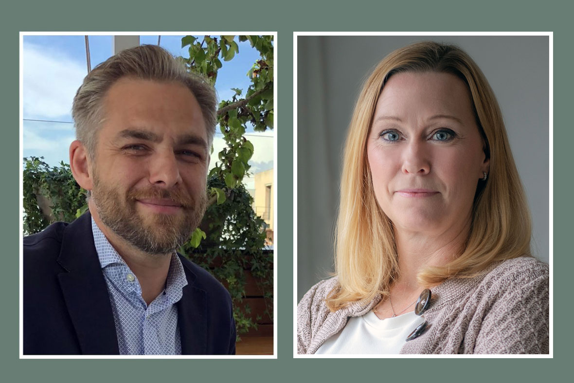 Robert Liljeström, TechSverige, och Lina Lagerroth, Tågföretagen